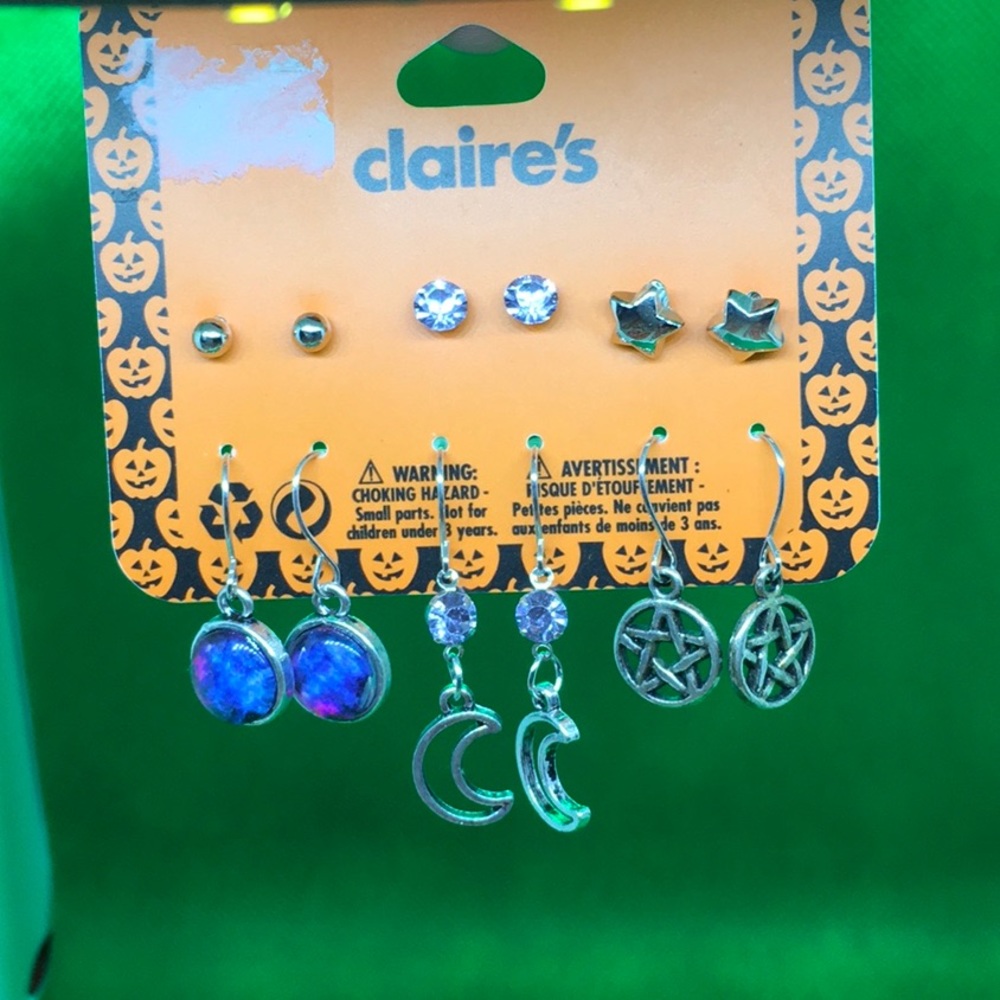 🌕NEW🌕 CLAIRE'S Halloween earrings 🌕6 pairs